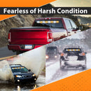 1pcs 35" Universal Interior Windscreen 48LEDs Amber White Emergency Hazard Warning Strobe Light - WeiSen - 70207008