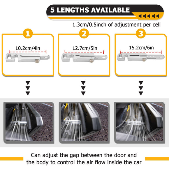 1Pcs Aluminum UTV Door Latch 4 - 6" Adjustable Fit Can Am Maverick x3 R Honda Pioneer Talon Kawasaki Teryx CFmoto Zforce Uforce - WeiSen - 80307019