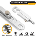 1Pcs Aluminum UTV Door Latch 4 - 6" Adjustable Fit Can Am Maverick x3 R Honda Pioneer Talon Kawasaki Teryx CFmoto Zforce Uforce - WeiSen - 80307019