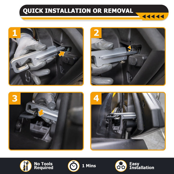 1Pcs Aluminum UTV Door Latch 4 - 6" Adjustable Fit Can Am Maverick x3 R Honda Pioneer Talon Kawasaki Teryx CFmoto Zforce Uforce - WeiSen - 80307019