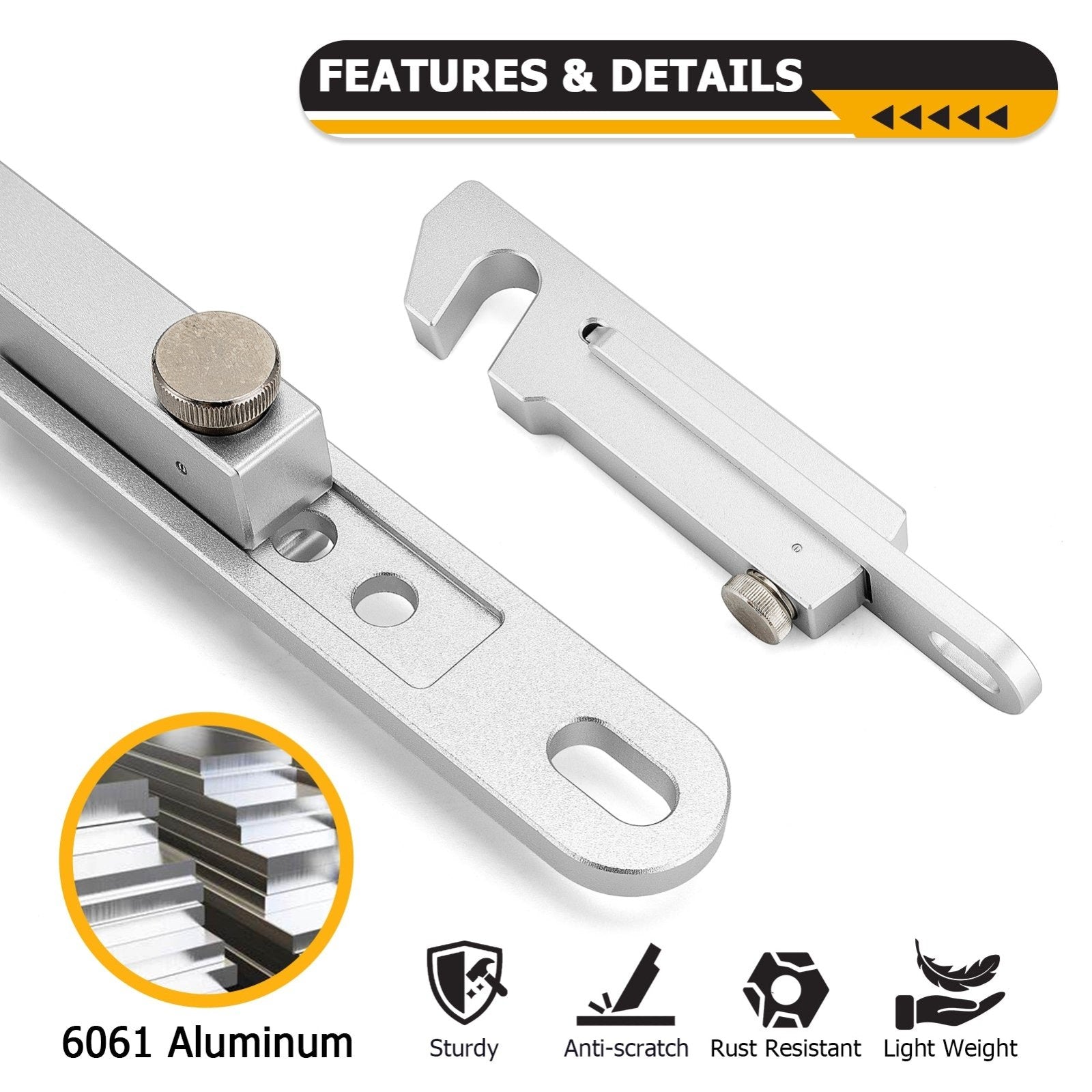 1Pcs Aluminum UTV Door Latch 4-6