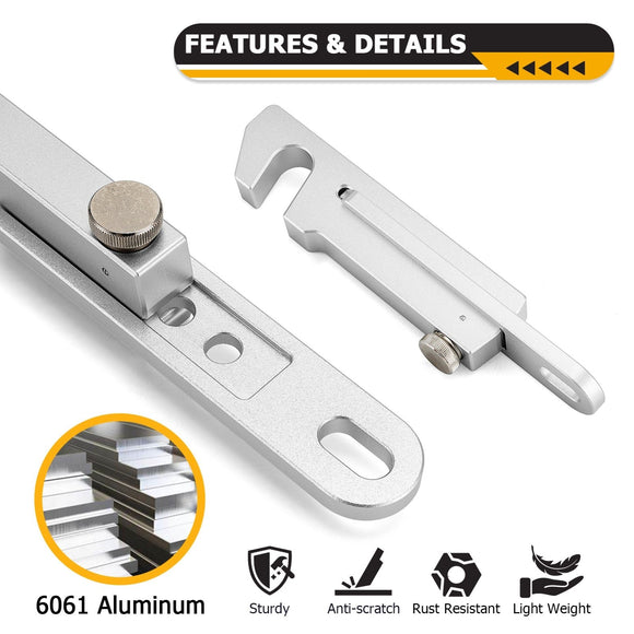 1Pcs Aluminum UTV Door Latch 4 - 6" Adjustable Fit Polaris RZR PRO XP Turbo R Pro R 2020 - 2025 - WeiSen - 80307018