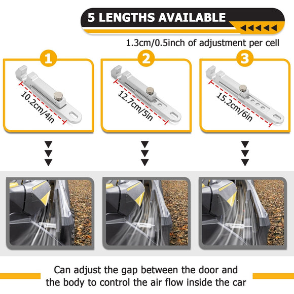 1Pcs Aluminum UTV Door Latch 4 - 6" Adjustable Fit Polaris RZR PRO XP Turbo R Pro R 2020 - 2025 - WeiSen - 80307018