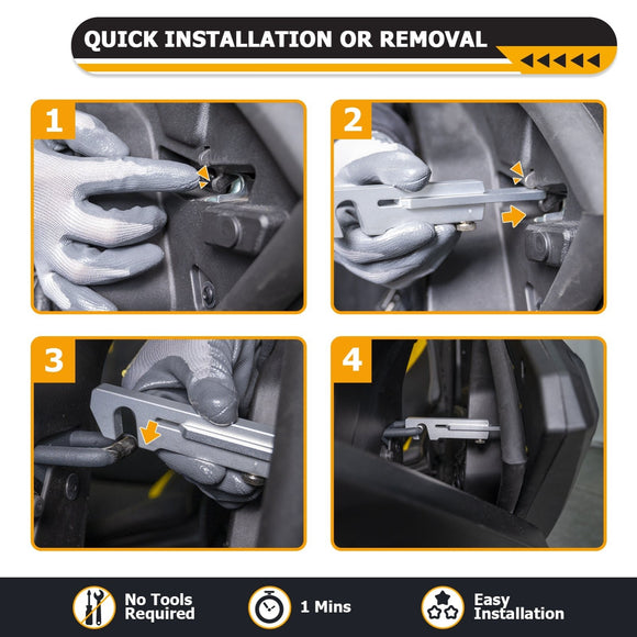 1Pcs Aluminum UTV Door Latch 4 - 6" Adjustable Fit Polaris RZR PRO XP Turbo R Pro R 2020 - 2025 - WeiSen - 80307018