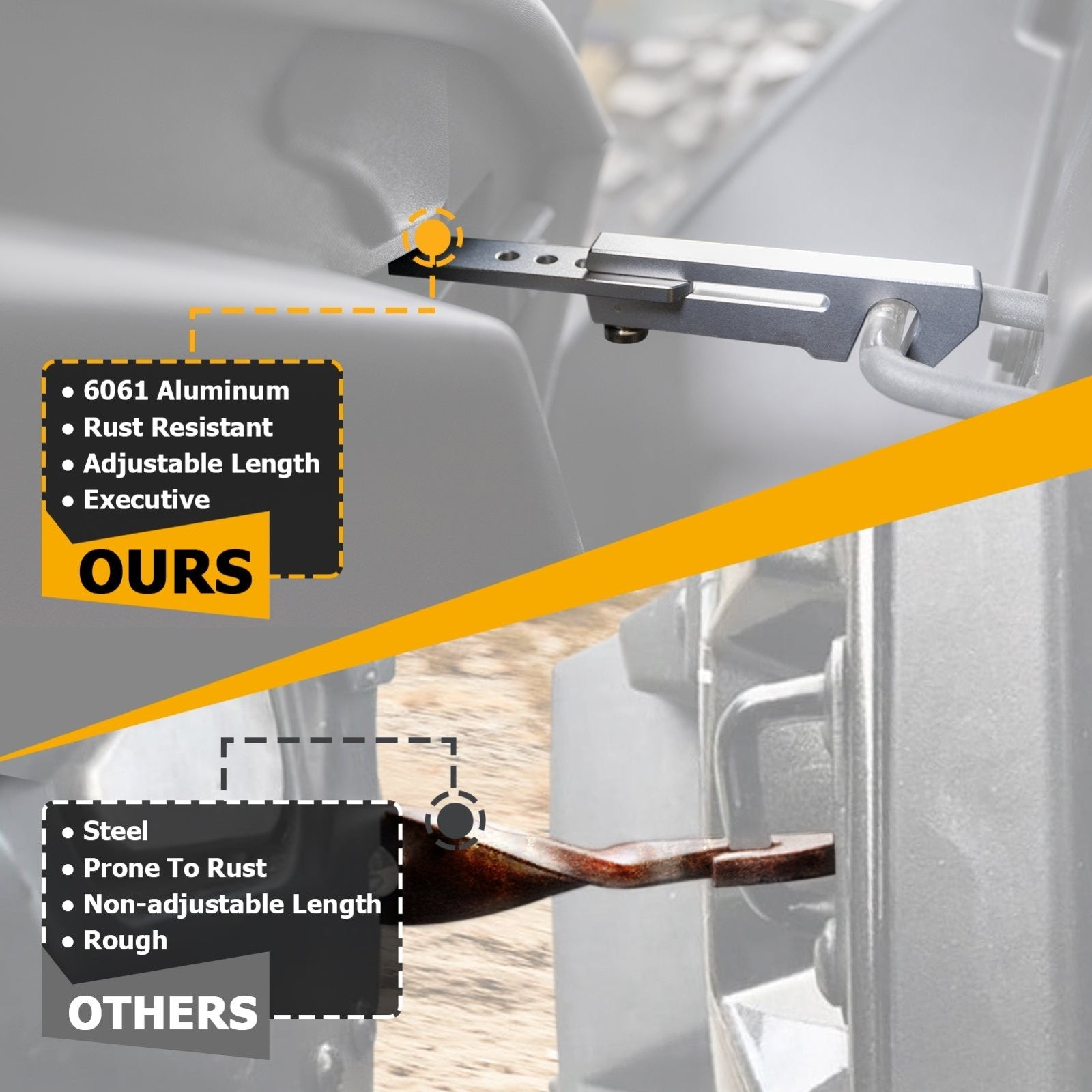 1Pcs Aluminum UTV Door Latch 4-6