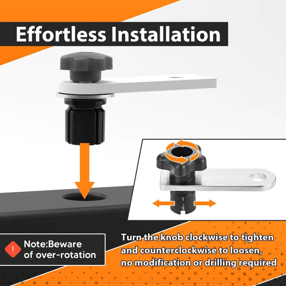 1psc UTV ATV Tie Down Anchors Whip Mount Flag Mount Fits Polaris RZR XP1000 ACE Sportsman w/ 1" Hole - WeiSen - 80304011