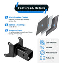 2" Rear Receiver Hitch & Shackle Hitch Receiver for 2012 - 2024 Can - Am Outlander & Renegade 1000 850 800 650 570 500 450 MAX XMR - WeiSen - 80107008+70304017