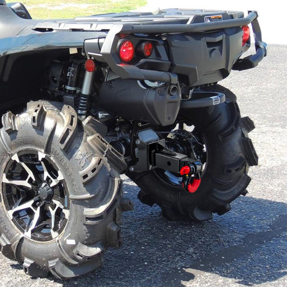 2" Rear Receiver Hitch & Shackle Hitch Receiver for 2012 - 2024 Can - Am Outlander & Renegade 1000 850 800 650 570 500 450 MAX XMR - WeiSen - 80107008+70304017
