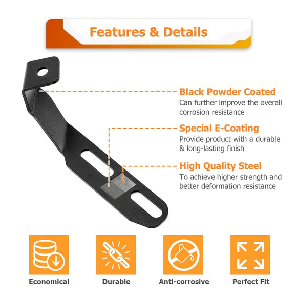 2000 - 2004 Subaru Outback Hood Hinge 3" White & Amber Strobe LED Ditch Light Pod Kit - WeiSen - 70104063+70201007