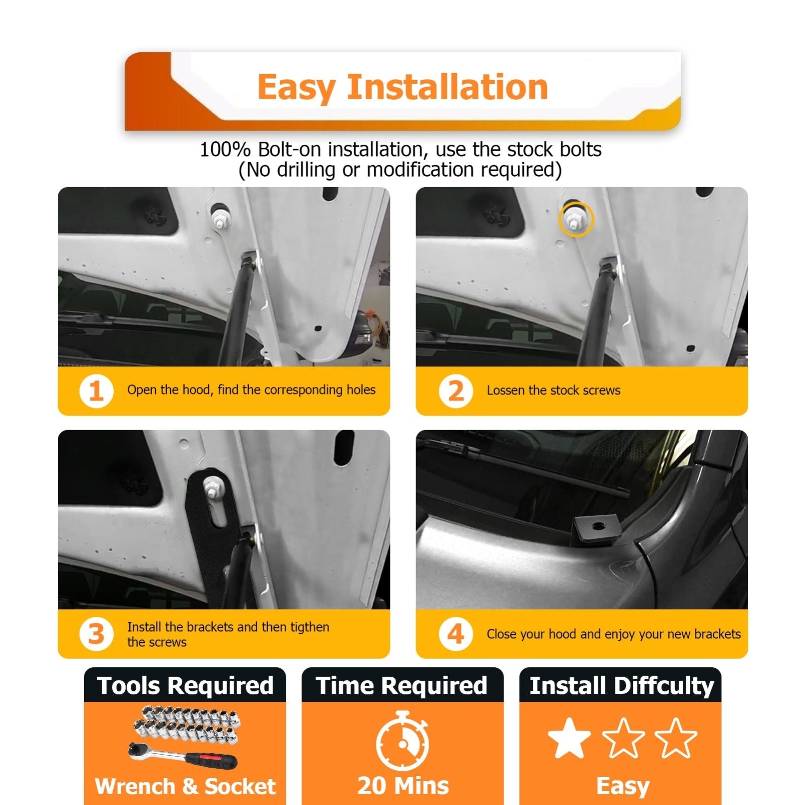 2000 - 2004 Subaru Outback White&Amber Strobe 3.5 Inch LED Hood Hinge Ditch Light Pods w/ Wiring Harness Kit - WeiSen - 70104063+70201013