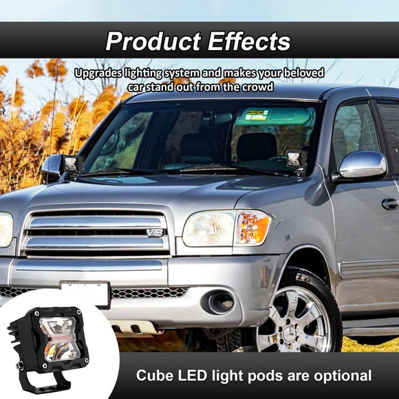 2000 - 2006 Toyota Tundra Upper Hood Ditch Driving FogLight Pod Mount Bracket - WeiSen - ZT239