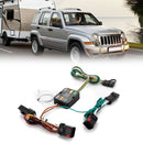 2002 - 2007 Jeep Liberty Vehicle - Side Custom 4 - Pin Trailer Wiring Harness With Plug & Play Connector - WeiSen - 70206086
