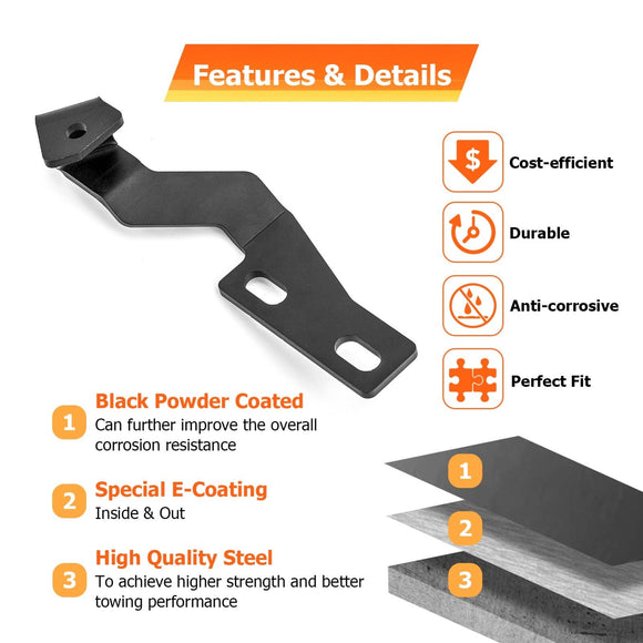 2003 - 2009 Toyota 4Runner Pair Solid Steel Hood Hinge LED Mounting Brackets - WeiSen - 70104036