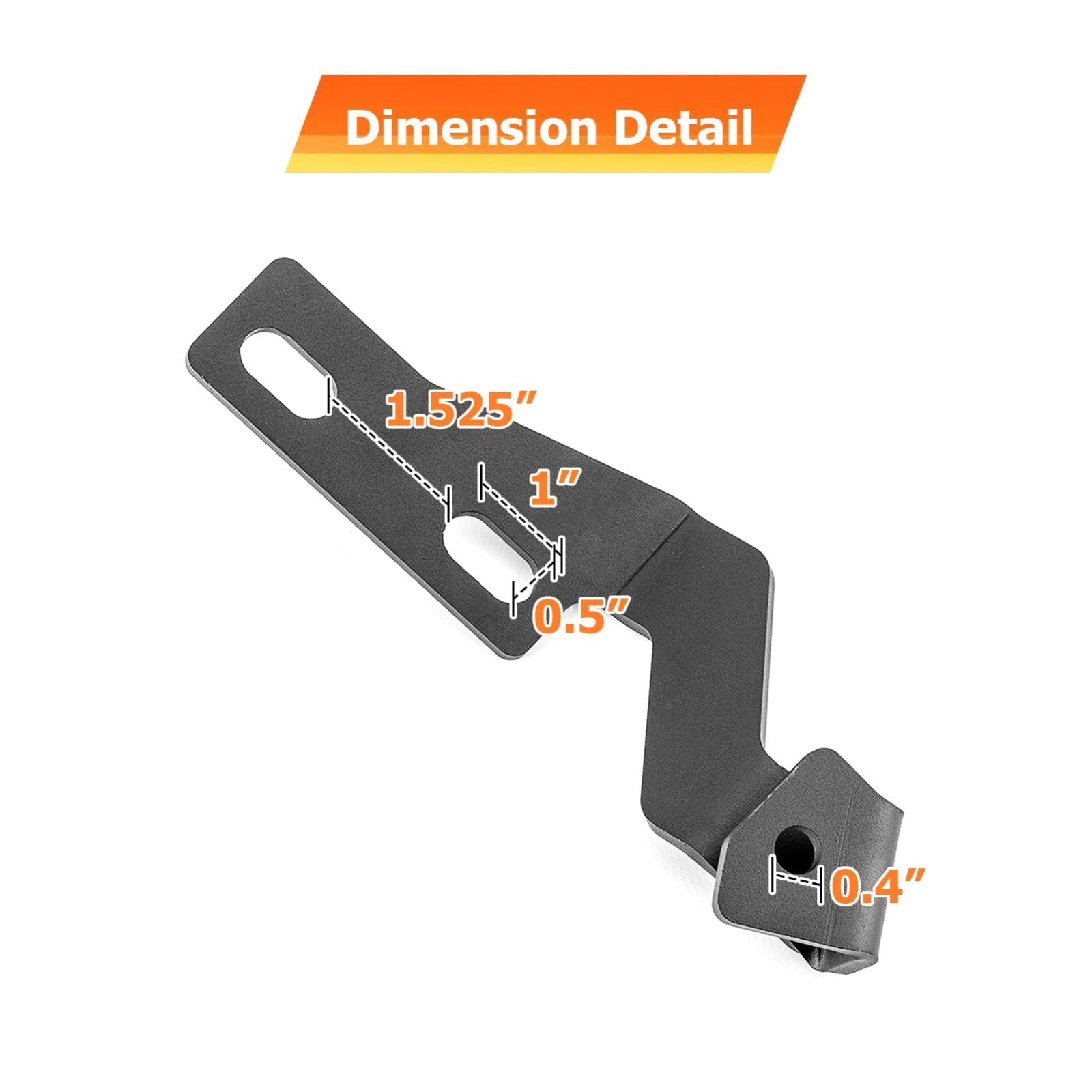 2003 - 2009 Toyota 4Runner Pair Solid Steel Hood Hinge LED Mounting Brackets - Weisen