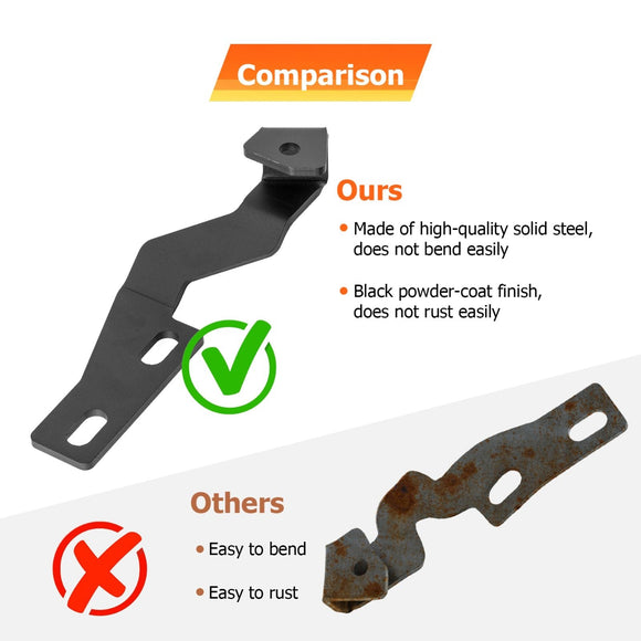 2003 - 2009 Toyota 4Runner Pair Solid Steel Hood Hinge LED Mounting Brackets - WeiSen - 70104036