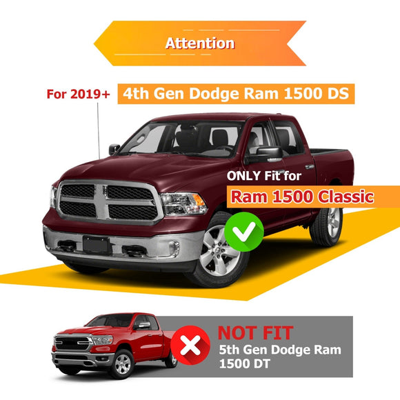 2003 - 2023 Dodge Ram 1500 2500 3500 Classic Class 3 Rear Trailer Hitch & Adjustable Trailer Hitch Ball Mount - WeiSen - 70108006+70304025