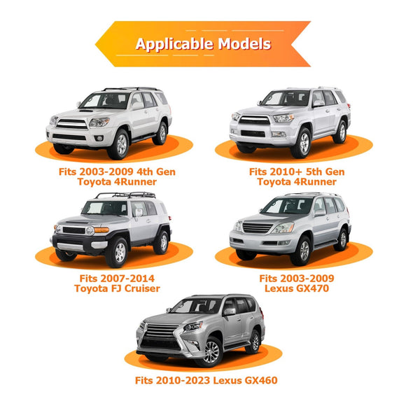 2003 - 2024 Toyota 4Runner Heavy - Duty Steel Panhard Correction Kit - WeiSen - 70406004