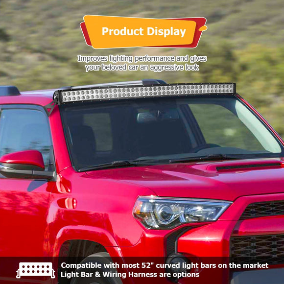 2003 - 2024 Toyota 4Runner Roof LED Light Bar Mount Bracket for 52" Curved Light Bar - WeiSen - 70101043