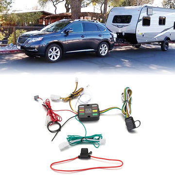 2004 - 2006 Lexus RX330 & 2007 - 2012 Lexus RX350 Plug&Play Vehicle - Side Custom 4 - Pin Trailer Wiring Harness - WeiSen - 70206091