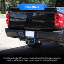 2005 - 2010 Dodge Dakota & 2006 - 2009 Mitsubishi Raider Rear Trailer Hitch & Adjustable Trailer Hitch Ball Mount - WeiSen - 70108004+70304025