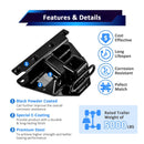 2005 - 2010 Jeep Grand Cherokee WK Heavy - Duty Steel 2" Rear Trailer Hitch & Adjustable Trailer Hitch Ball Mount - WeiSen - 70108007+70304025