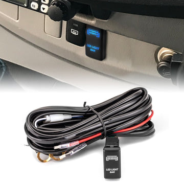 2005 - 2014 Toyota Tacoma Hilux Fortuner LED Light Bar Wiring Harness Push Button Switch - WeiSen - 70203024