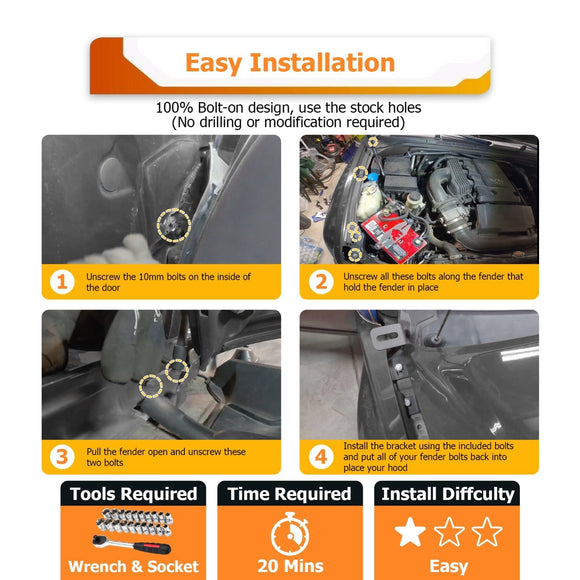 2005 - 2015 2nd Gen Nissan Xterra & Frontier 3" LED Amber White Strobe Ditch Lights Kit - WeiSen - 70104052+70201007