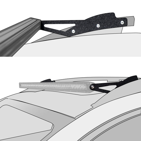 2005 - 2015 Toyota Tacoma Over Roof 42" Curved LED Light Bar Mount Bracket - WeiSen - 70101021