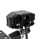 2005 - 2015 Toyota Tacoma White&Amber Strobe 3.5 Inch LED Hood Hinge Ditch Light Pods w/ Wiring Harness Kit - WeiSen - 70104006+70201013