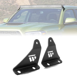 2005 - 2023 Toyota Tacoma Upper Windshield Heavy - Duty Steel 52" Curved Light Bar Mounting Brackets - WeiSen - 70101047