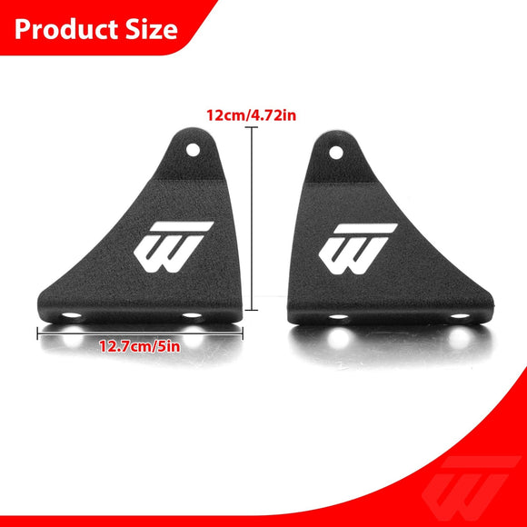 2005 - 2023 Toyota Tacoma Upper Windshield Heavy - Duty Steel 52" Curved Light Bar Mounting Brackets - WeiSen - 70101047