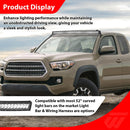 2005 - 2023 Toyota Tacoma Upper Windshield Heavy - Duty Steel 52" Curved Light Bar Mounting Brackets - WeiSen - 70101047