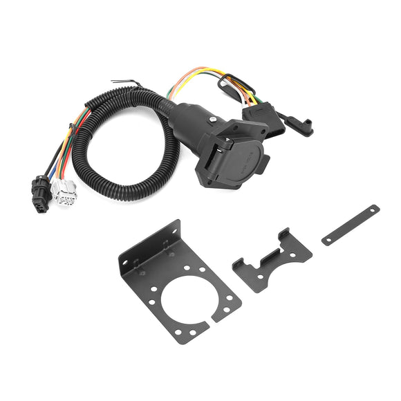 2005 - 2025 2nd & 3rd Gen Nissan Frontier 4 - Pin to 7 - Way RV Blade and 4 - Way Flat Trailer Wiring Adapter - WeiSen - 70206074