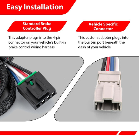 2006 - 2025 Honda Ridgeline w/Factory Tow Package Plug&Play Brake Control Wiring Adapter - WeiSen - 70208017