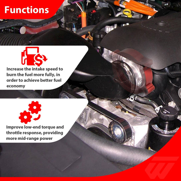 2007 - 2013 Chevrado Silverado 1500 /Tahoe/Avalanche/Suburban Heavy Duty 6061 Aluminum Throttle Body Spacer Kit - WeiSen - 70508004