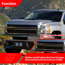 2007 - 2013 GMC Sierra Chevy Silverado 1500 Winch Mounting Plate | Heavy - Duty Steel - WeiSen - 70109007