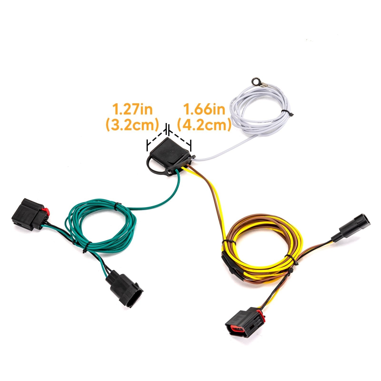 2007 - 2013 Jeep Grand Cherokee 4 - Way Flat Output 4 - Pin Trailer Hitch Tow Wiring Harness - Weisen