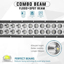 2007 - 2014 Silverado / Sierra 1500 2500HD 3500HD Roof 52" 300W Curved LED Light Bar Kit - WeiSen - 70101032+70202012+70203004