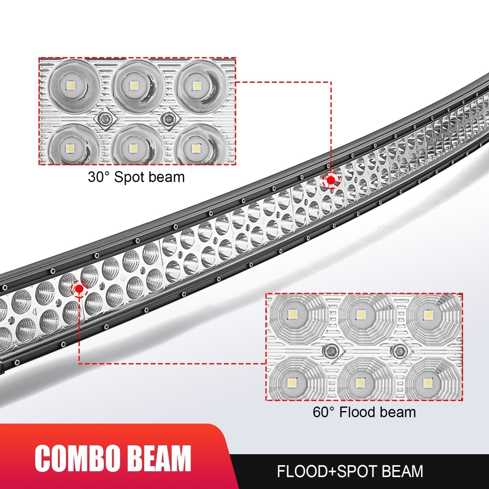 2007 - 2014 Toyota FJ Cruiser Roof 50" 288W Curved LED Light Bar Bracket Mount Kit - WeiSen - 70101036+70202010+70203004