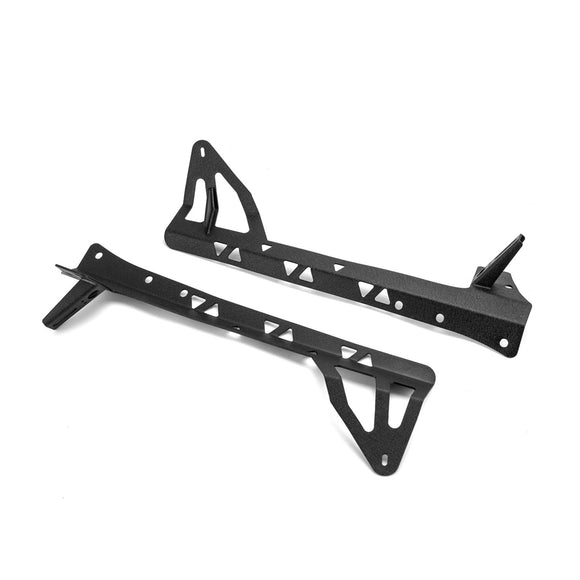 2007 - 2017 Wrangler JK Heavy Duty Steel Over - Windshield Pillar Light Bar Mount Bracket for 52" Light Bar & Light Pod - WeiSen - 70101046