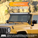 2007 - 2017 Wrangler JK Heavy Duty Steel Over - Windshield Pillar Light Bar Mount Bracket for 52" Light Bar & Light Pod - WeiSen - 70101046