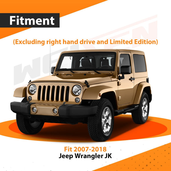 2007 - 2018 Jeep Wrangler JK 4 - Way Flat Trailer Hitch Tow Wiring Harness - WeiSen - 70206063