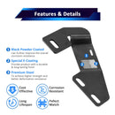 2007 - 2021 Toyota Sequoia Hood Hinge 3" White & Amber Strobe LED Ditch Light Pod Kit - WeiSen - 70104043+70201007