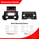 2007 - 2025 Recon TRX250 (TE*TM) ATV No Drill Steel Winch Mounting Bracket Plate - WeiSen - 80106045
