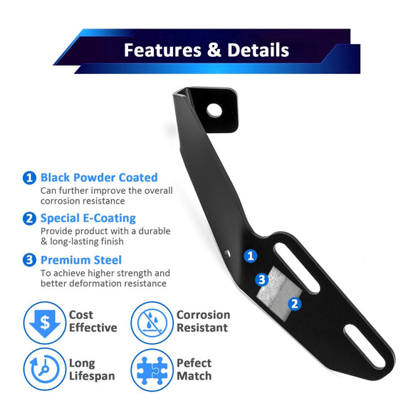 2008 - 2011 3RD GEN SUBARU IMPREZA/WRX/STI Hood Hinge 3" White & Amber Strobe LED Ditch Light Pod Kit - WeiSen - 70104053+70201007