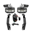 2008 - 2013 Toyota Highlander White&Amber Strobe 3.5 Inch LED Hood Hinge Ditch Light Pods w/ Wiring Harness Kit - WeiSen - 70104061+70201013