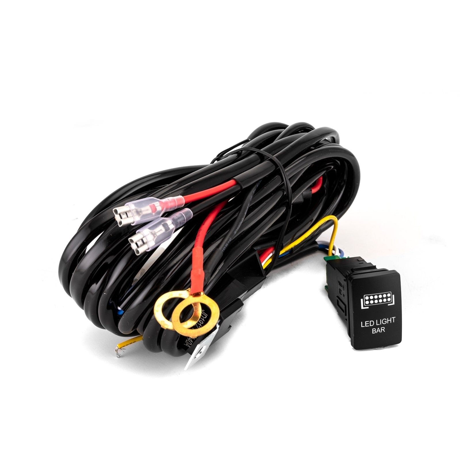 2008+ Toyota Tundra RAV4 Sequoia LED Light Bar Wiring Harness Push Button Switch Kit - Weisen