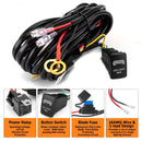 2008+ Toyota Tundra RAV4 Sequoia LED Light Bar Wiring Harness Push Button Switch Kit - WeiSen - 70203022