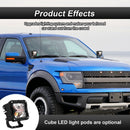 2009 - 2014 Ford F150 SVT Raptor LED Fog Light Side Hood Hinge Brackets Mounts - WeiSen - ZT101