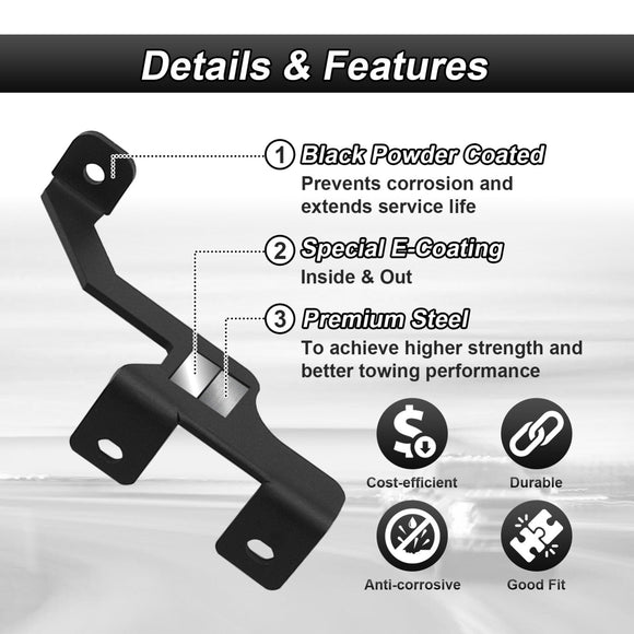 2009 - 2014 Ford F150 SVT Raptor LED Fog Light Side Hood Hinge Brackets Mounts - WeiSen - ZT101